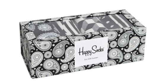 Happy Socks Black and White Gift Set