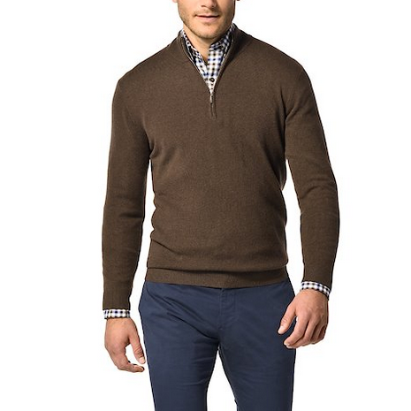 Brown Cashmere Sweater for Men