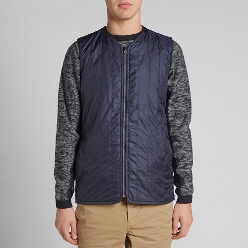 Blue Quilted Ripstop Vest